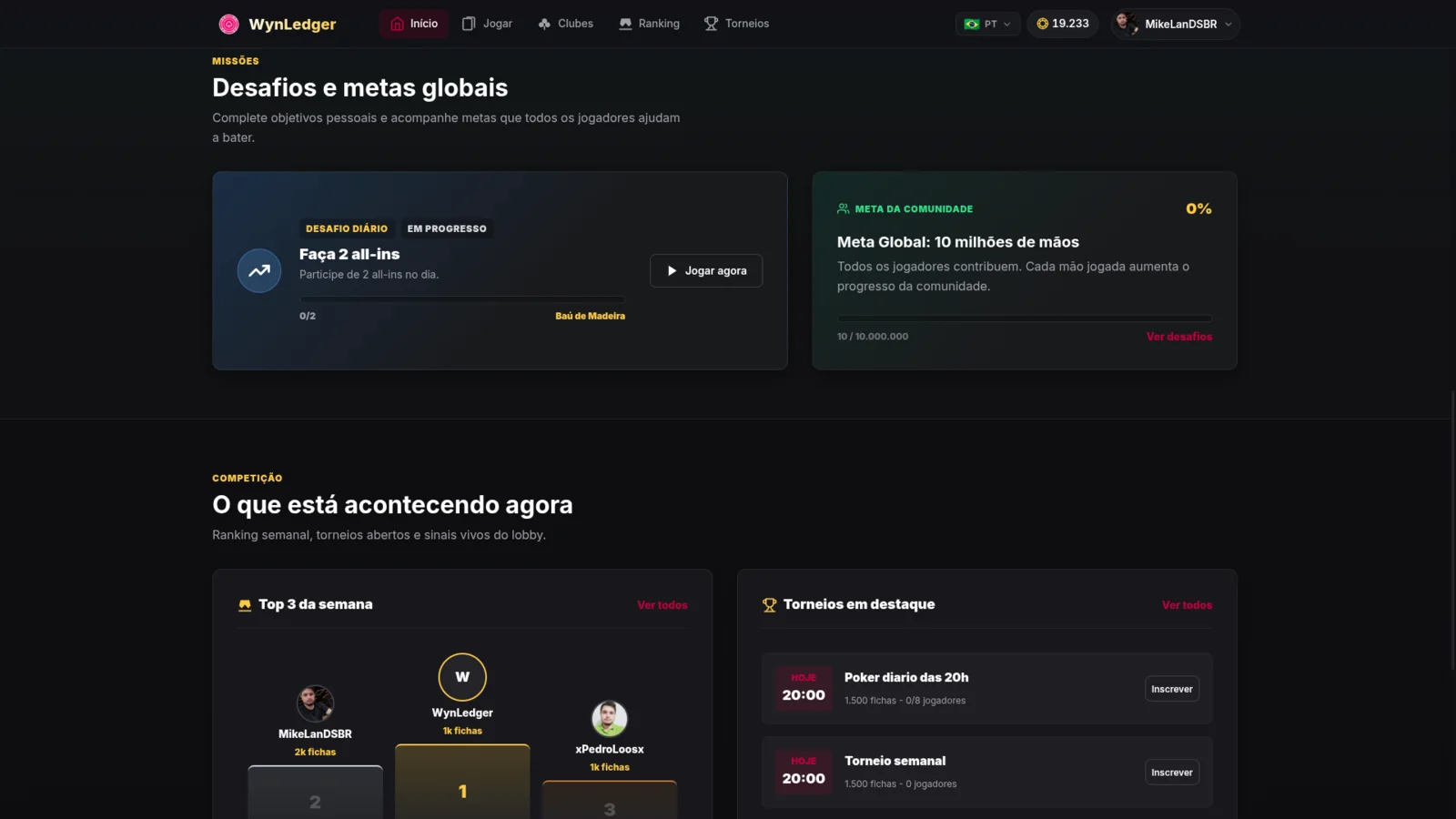 Atividade do ecossistema